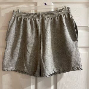 Mens Gray Athletic Works Medium Shorts with 2 Pockets